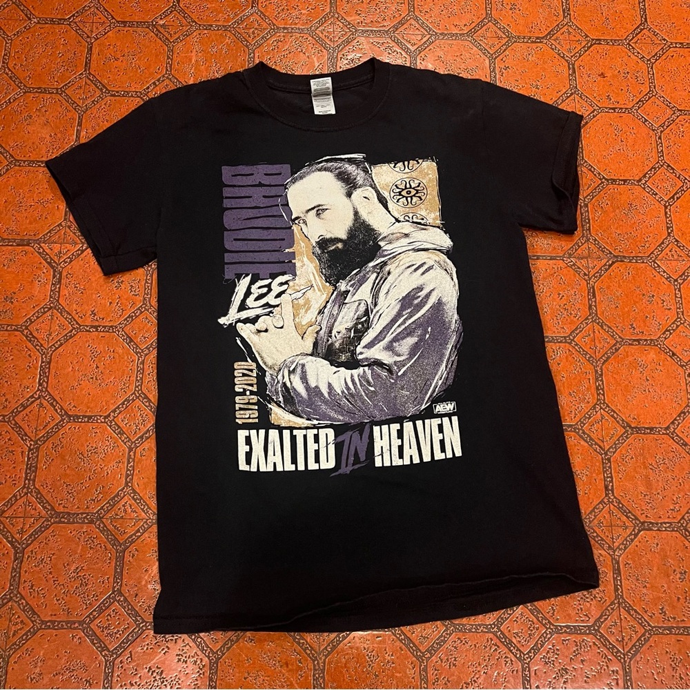 Black Graphic tee Brodie Lee Exalted in Heaven' Men’s T-Shirt 2020